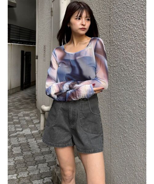 MURUA（ムルーア）の「【セットアップ対応】ウォッシュショートパンツ（その他パンツ・レディース・カーキ/グレー・2/1）」の16枚目の写真