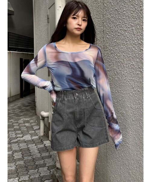 MURUA（ムルーア）の「【セットアップ対応】ウォッシュショートパンツ（その他パンツ・レディース・カーキ/グレー・2/1）」の17枚目の写真