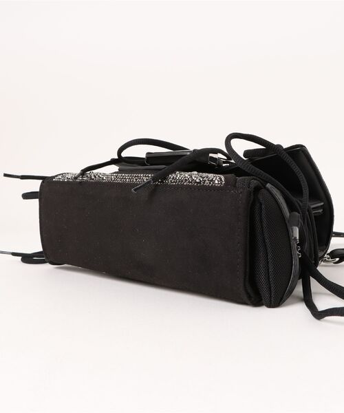 STEVE MADDEN(スティーブマデン)の「ラインストーン2WAYハンドルバッグ/S.MADDEN BDIEGO-R-XS(ショルダーバッグ・レディース・ブラック・F)」の4枚目の写真