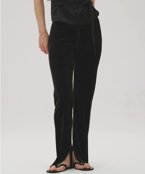 TODAYFUL（トゥデイフル）の「Velour Slit Leggings（その他パンツ・レディース・ブラウン/ブラック・38inch/36inch）」の2枚目の写真