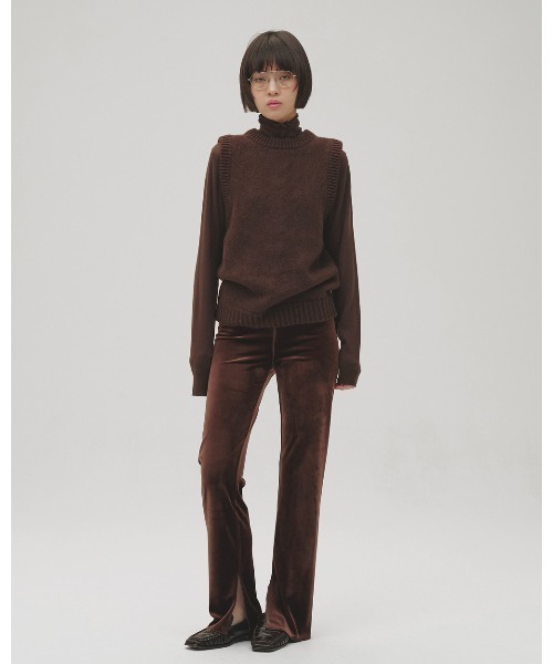 TODAYFUL（トゥデイフル）の「Velour Slit Leggings（その他パンツ・レディース・ブラウン/ブラック・38inch/36inch）」の14枚目の写真