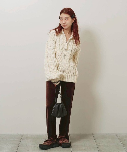 TODAYFUL（トゥデイフル）の「Velour Slit Leggings（その他パンツ・レディース・ブラウン/ブラック・38inch/36inch）」の18枚目の写真