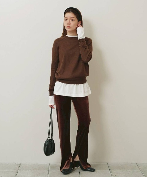 TODAYFUL（トゥデイフル）の「Velour Slit Leggings（その他パンツ・レディース・ブラウン/ブラック・38inch/36inch）」の21枚目の写真