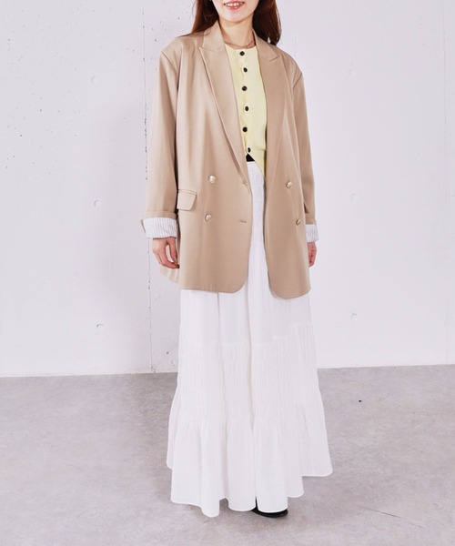 archives（アルシーヴ）の「シェルプレートクロスボタンニットカーディガン（カーディガン/ボレロ・レディース・グレー/アイボリー/ピンク/ネイビー/イエロー・MEDIUM）」の14枚目の写真