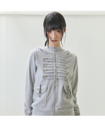 EL PIRATE HOOD ZIP UP(GRAY)