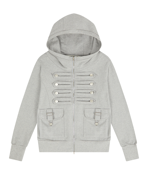 EL PIRATE HOOD ZIP UP(GRAY)（パーカー）｜LUVISTRUE（ラヴイズ