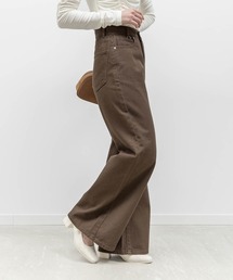 RANDA | 【00サイズあり】レーススカーフ付きワイドデニムパンツ(デニムパンツ)