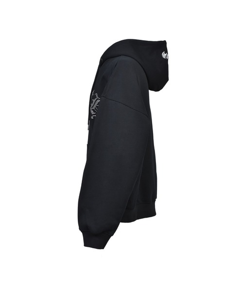 BREATH(ブレス)の「OLD ENGLISH LOGO RHINESTONE HOODIE(パーカー・メンズ・ブラック・XX-LARGE/MEDIUM/X-LARGE/SMALL/LARGE)」の3枚目の写真