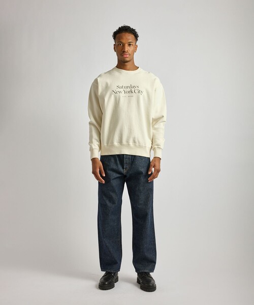 Saturdays NYC（サタデーズ ニューヨークシティ ）の「Bowery Miller Standard Crew Sweatshirt（スウェット・メンズ・チャコールグレー/レンガ/キナリ・S/L/M）」の13枚目の写真
