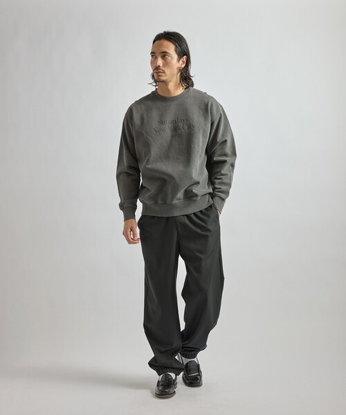 Saturdays NYC（サタデーズ ニューヨークシティ ）の「Bowery Miller Standard Crew Sweatshirt（スウェット・メンズ・チャコールグレー/レンガ/キナリ・S/L/M）」の20枚目の写真