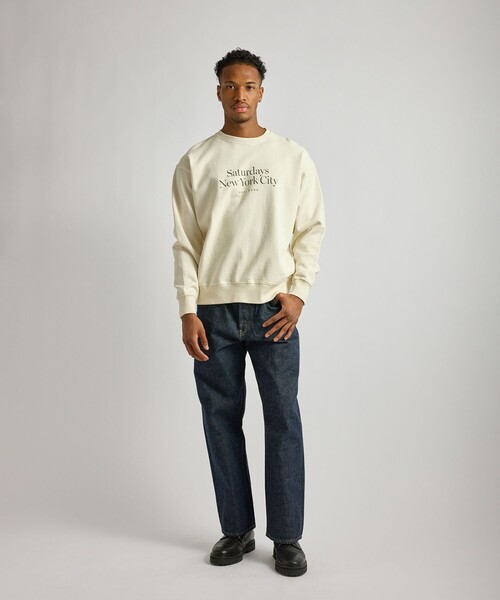 Saturdays NYC（サタデーズ ニューヨークシティ ）の「Bowery Miller Standard Crew Sweatshirt（スウェット・メンズ・チャコールグレー/レンガ/キナリ・S/L/M）」の22枚目の写真