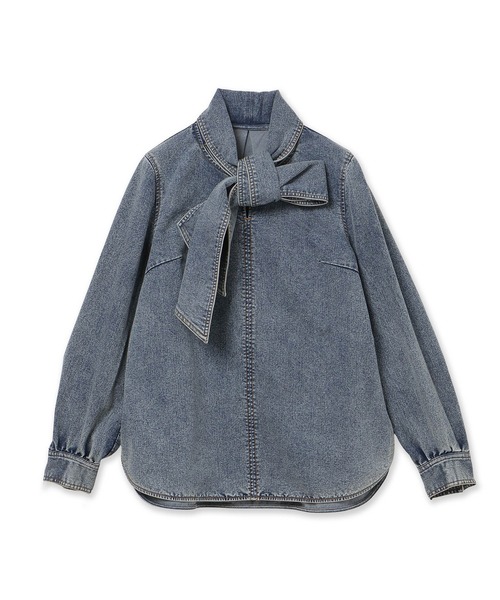 Audie a Muses(オーディアミューズ)の「ライトデニムカラーステッチブラウス(シャツ/ブラウス・レディース・ネイビー・42/38)」の16枚目の写真