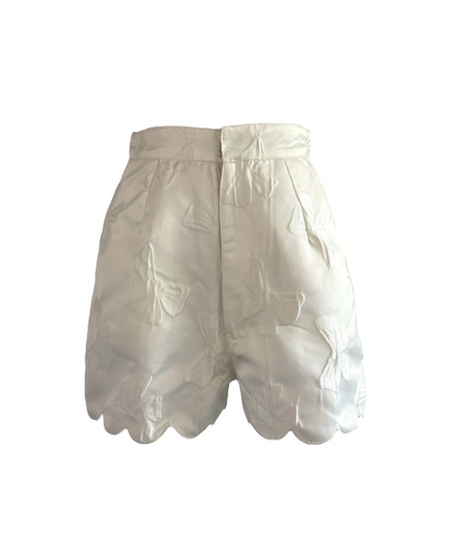 HONEY MI HONEY(ハニーミーハニー)の「ribbon jacquard short pants(その他パンツ・レディース・グレー/オフホワイト/ブラック・FREE)」の2枚目の写真