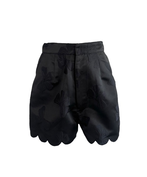 HONEY MI HONEY(ハニーミーハニー)の「ribbon jacquard short pants(その他パンツ・レディース・グレー/オフホワイト/ブラック・FREE)」の9枚目の写真