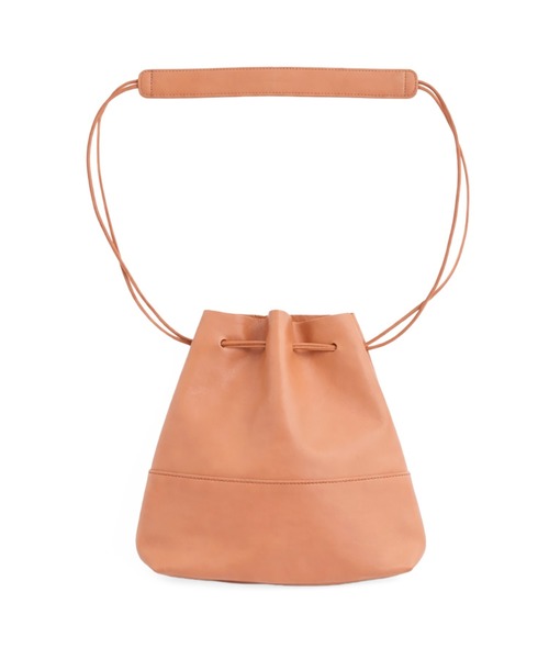 STANDARD SUPPLY(スタンダードサプライ)の「アーツアンドクラフツ / HORSE LEATHER ホースレザー / DRAW STRINGS WIDE SHOULDER ドローストリングスワイドショルダー(ショルダーバッグ・レディース・ブラック/タン/チョコ・FREE)」の3枚目の写真