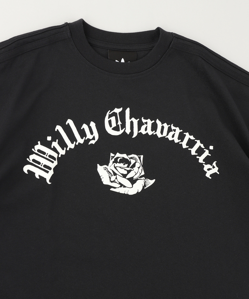 WILLY CHAVARRIA（ウィリーチャバリア）の「adidas × Willy Chavarria WC LOGO SS TEE（Tシャツ/カットソー・メンズ・ブラック・LARGE/MEDIUM）」の3枚目の写真