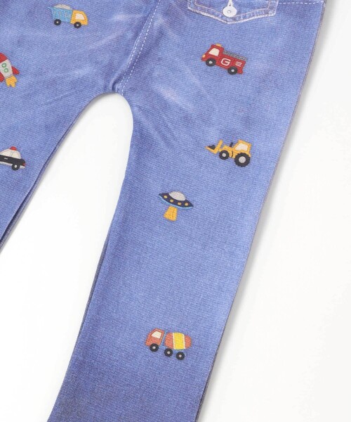 SLAP SLIP(スラップスリップ)の「デニム裏プリントミラノリブ8分丈パンツ(80~110cm)(その他パンツ・キッズ・ネイビー/ブルー系その他/ブルー・90cm/80cm/100cm/110cm)」の15枚目の写真