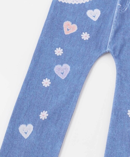 SLAP SLIP(スラップスリップ)の「デニム裏プリントミラノリブ8分丈パンツ(80~110cm)(その他パンツ・キッズ・ネイビー/ブルー系その他/ブルー・90cm/80cm/100cm/110cm)」の20枚目の写真