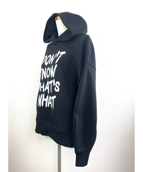 WORLD WIDE LOVE!(ワールドワイドラブ)の「I'DON'T フーディー(スウェット・レディース・ブラック・1)」の8枚目の写真