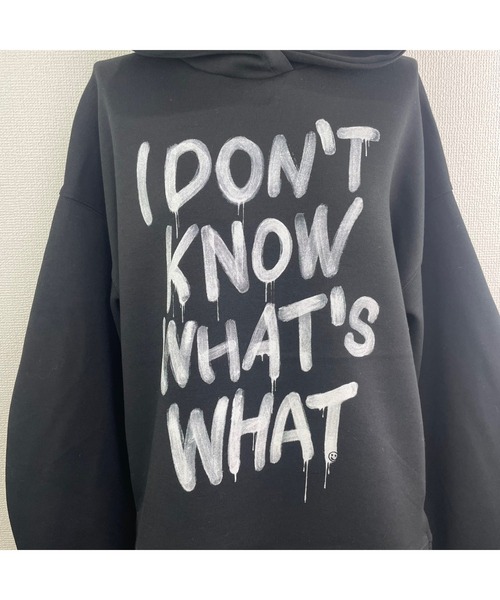 WORLD WIDE LOVE!(ワールドワイドラブ)の「I'DON'T フーディー(スウェット・レディース・ブラック・1)」の6枚目の写真