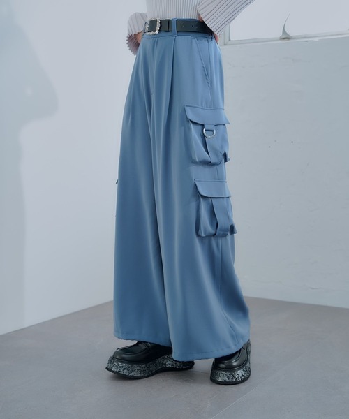 HARE（ハレ）の「2WAYトロミカーゴパンツ(HARE)（カーゴパンツ・レディース・ブルー/ブラック/ピンク・FREE）」の8枚目の写真