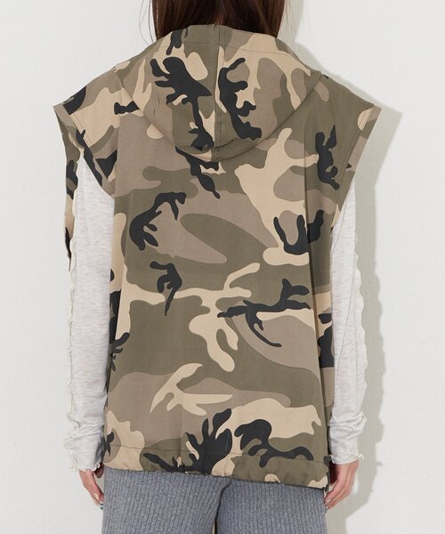 CIAOPANIC（チャオパニック）の「【UNESS/ユーネス】レースアップアノラックベスト（ベスト・レディース・カーキ/ベージュ・ONE SIZE）」の18枚目の写真