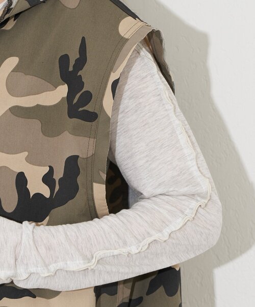 CIAOPANIC（チャオパニック）の「【UNESS/ユーネス】レースアップアノラックベスト（ベスト・レディース・カーキ/ベージュ・ONE SIZE）」の20枚目の写真