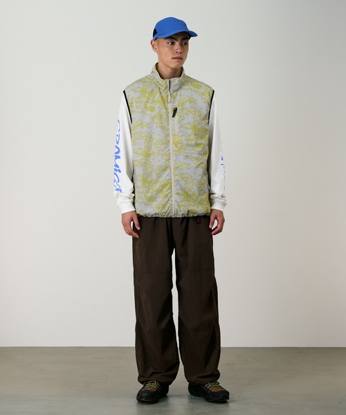 Gramicci（グラミチ）の「FLYWEIGHT VEST｜フライウェイトベスト（ベスト・メンズ・ブラック/カモフラージュ・S/M/L/XL/XXL）」の3枚目の写真