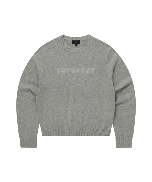 COVERNAT（カバーナット）の「ウィメンズクーパー ロゴ ニット メランジグレー（ニット/セーター・レディース・その他・WS/WM）」の2枚目の写真
