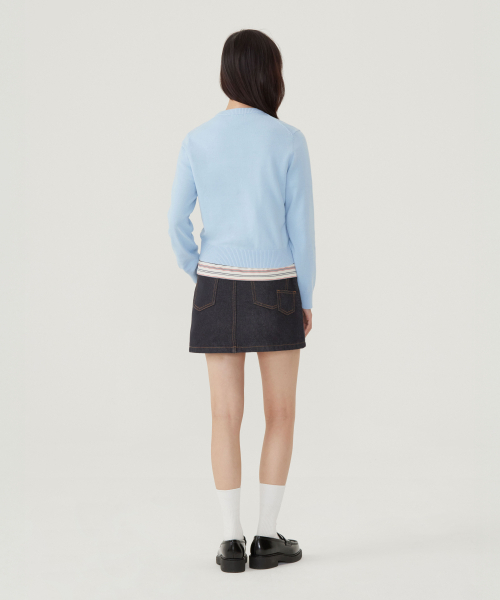 COVERNAT（カバーナット）の「ウィメンズクーパー ロゴ ニット メランジグレー（ニット/セーター・レディース・その他・WS/WM）」の9枚目の写真