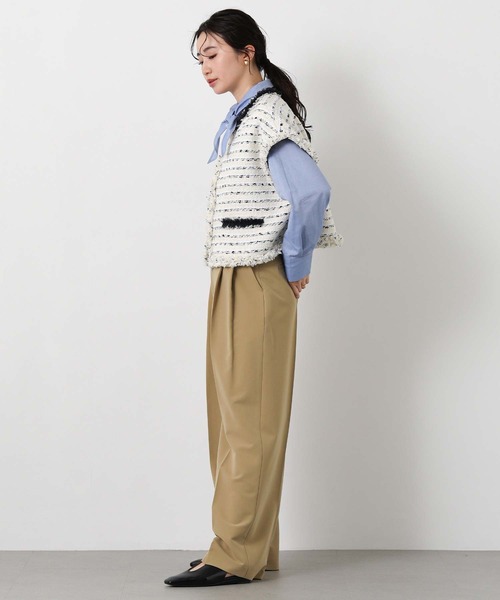 Gready Brilliant（グレディブリリアン）の「ＬＵオックスタイ付ブラウス（シャツ/ブラウス・レディース・サックスブルー/オフホワイト・38）」の22枚目の写真