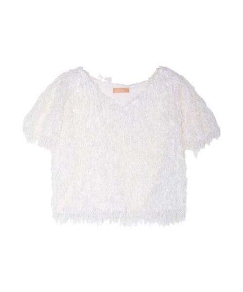 RESEXXY(リゼクシー)の「フェザーライクカットトップス(Tシャツ/カットソー・レディース・グレー/ピンク/ホワイト・FREE)」の14枚目の写真