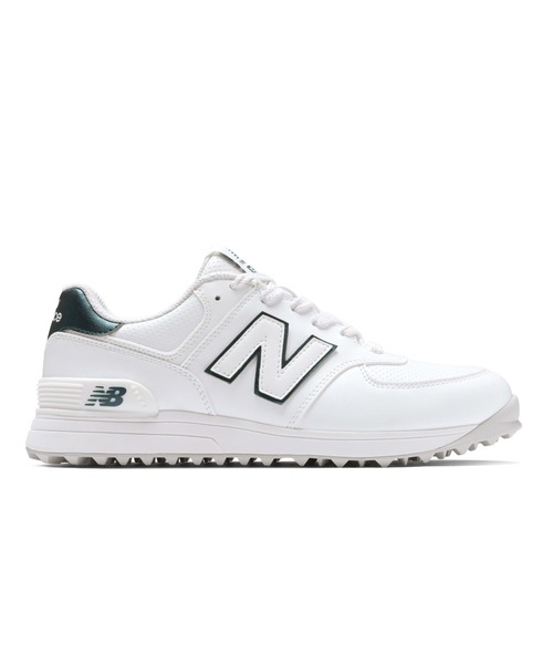 NEW BALANCE（ニューバランス）の「【GOLF】574 v4 SL（スニーカー・メンズ・ホワイト系/ホワイト×グリーン/ブラック/ホワイト×グレー・22.5cm/23.0cm/23.5cm/24.0cm/24.5cm/25.0cm/25.5cm/26.0cm/26.5cm/27.0cm/27.5cm/28.0cm/28.5cm/29.0cm）」の2枚目の写真