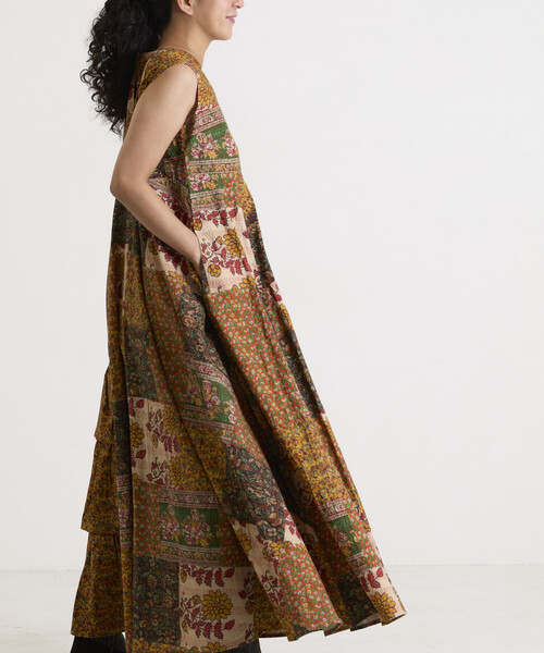 Freada（フリーダ）の「Freada/フリーダ アシメティアードワンピース3（ワンピース・レディース・オレンジ/ブラック・ONE SIZE）」の6枚目の写真