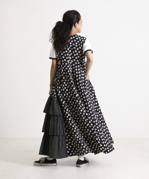 Freada（フリーダ）の「Freada/フリーダ アシメティアードワンピース3（ワンピース・レディース・オレンジ/ブラック・ONE SIZE）」の20枚目の写真