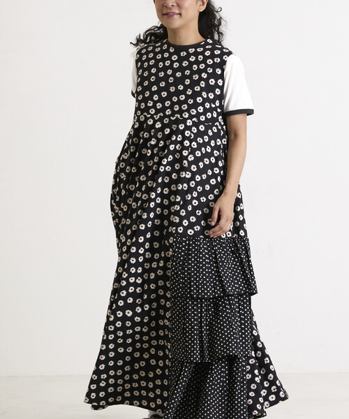 Freada（フリーダ）の「Freada/フリーダ アシメティアードワンピース3（ワンピース・レディース・オレンジ/ブラック・ONE SIZE）」の22枚目の写真