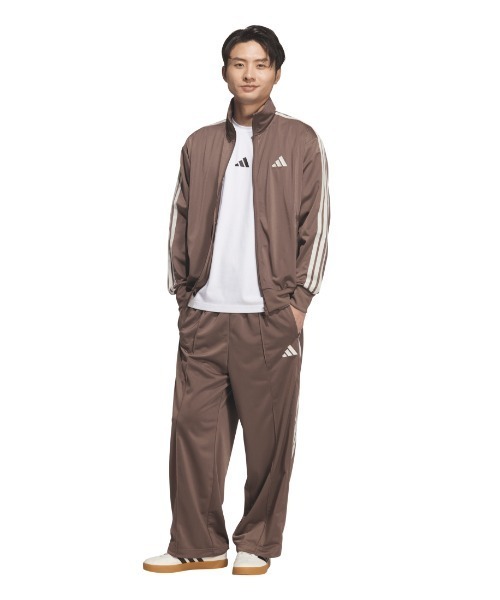 adidas(アディダス)の「アディダス adidas スタジアム トリコット ルーズフィット ストレート レッグ パンツ(その他パンツ・メンズ・ダークブルー/ブラック/ブラウン・S/M/L/LL/3L)」の5枚目の写真