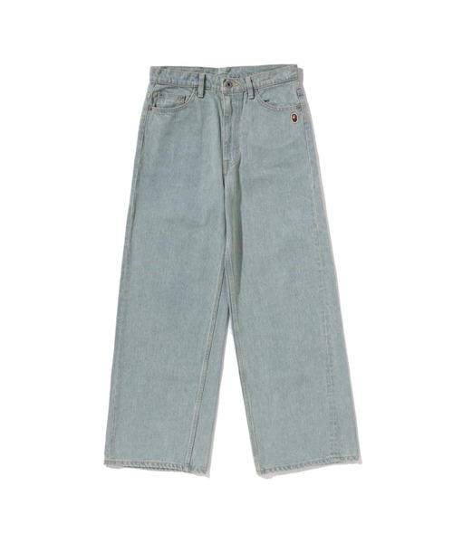 CRYSTAL STONE BAPE STA LOGO BAGGY DENIM PANTS（デニムパンツ）｜A