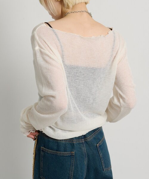 w closet（ダブルクローゼット）の「フロントギャザープルオーバー（Tシャツ/カットソー・レディース・オフホワイト/パープル/イエロー/サックスブルー/ピンク/チャコールグレー・FREE）」の9枚目の写真