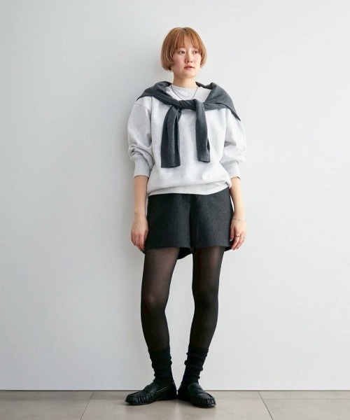 anuke(アンヌーク)の「Herringbone Short Pants(その他パンツ・レディース・ベージュ/チャコールグレー・36inch/38inch)」の13枚目の写真
