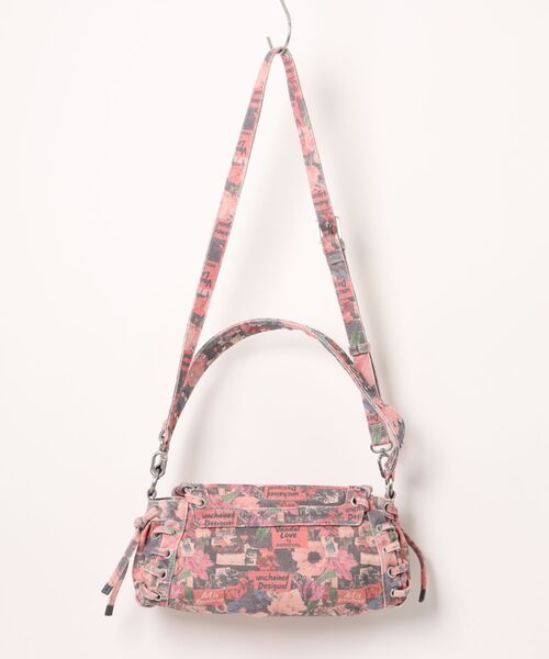 Desigual（デシグアル）の「ピンクフローラルプリント スタッズフラップミニショルダーバッグ（ショルダーバッグ・レディース・マルチ・FREE）」の9枚目の写真