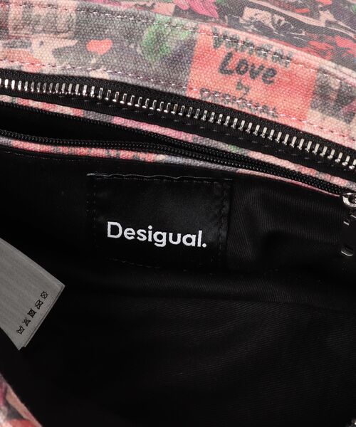 Desigual（デシグアル）の「ピンクフローラルプリント スタッズフラップミニショルダーバッグ（ショルダーバッグ・レディース・マルチ・FREE）」の7枚目の写真