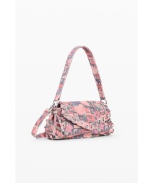 Desigual（デシグアル）の「ピンクフローラルプリント スタッズフラップミニショルダーバッグ（ショルダーバッグ）」