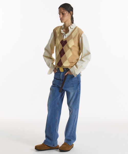 NOHANT(ノアン)の「WASHED STRAIGHT DENIM PANTS-WOMENS MID BLUE(デニムパンツ・レディース・ブルー・SMALL/MEDIUM)」の3枚目の写真