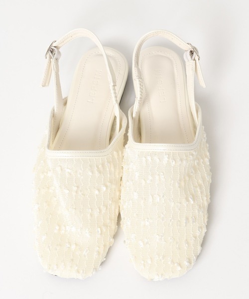 LEPSIM（レプシィム）の「シアーフラットミュールパンプス　656723（パンプス・レディース・ブラック/アイボリー・MEDIUM/LARGE）」の3枚目の写真