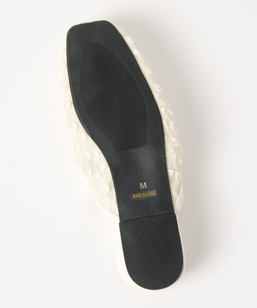 LEPSIM（レプシィム）の「シアーフラットミュールパンプス　656723（パンプス・レディース・ブラック/アイボリー・MEDIUM/LARGE）」の6枚目の写真