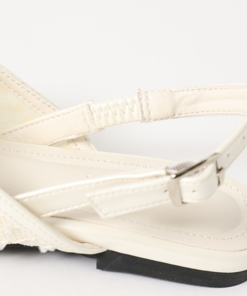 LEPSIM（レプシィム）の「シアーフラットミュールパンプス　656723（パンプス・レディース・ブラック/アイボリー・MEDIUM/LARGE）」の10枚目の写真