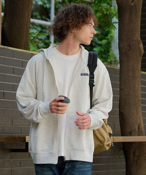ragged mountain(ラギットマウンテン)の「【RAGGED MOUNTAIN/ラギットマウンテン】 【冷房対策に】MADISON/マディソン ミニ裏毛 フルジップパーカー 薄手・柔らか 羽織り 旅行・冷房対策 ラギットマウンテン(パーカー・メンズ・杢グレー/チャコールグレー/アイボリー/ブラック・MEDIUM/X-LARGE/LARGE)」の8枚目の写真