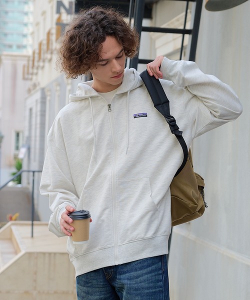 ragged mountain(ラギットマウンテン)の「【RAGGED MOUNTAIN/ラギットマウンテン】 【冷房対策に】MADISON/マディソン ミニ裏毛 フルジップパーカー 薄手・柔らか 羽織り 旅行・冷房対策 ラギットマウンテン(パーカー・メンズ・杢グレー/チャコールグレー/アイボリー/ブラック・MEDIUM/X-LARGE/LARGE)」の16枚目の写真