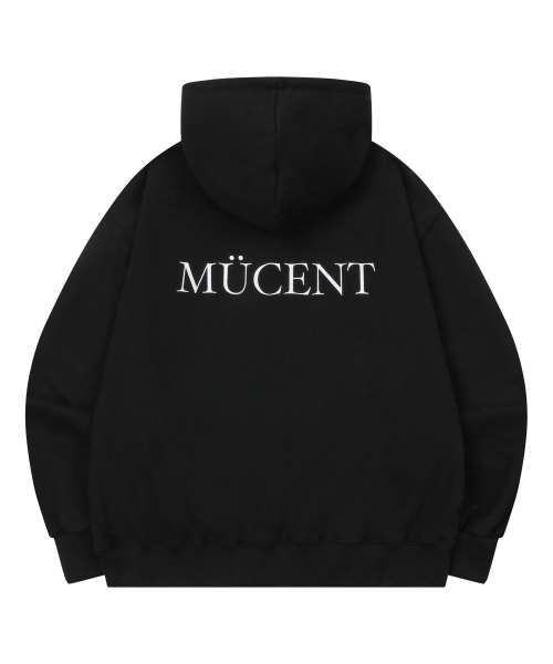 MUCENT（ムセント）の「アフィットバックレタリングフードTシャツ 男女共用 (2カラー)（パーカー・レディース・ブラック/グレー・FREE）」の6枚目の写真